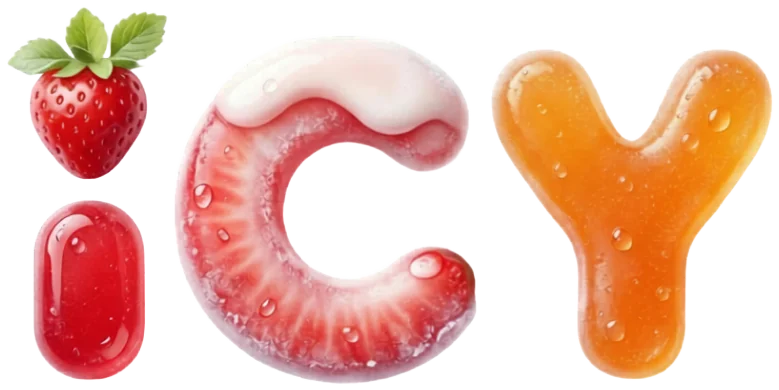 ICY Trompe l'oeil, marque de glaces premium en forme de fruit