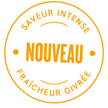 Saveur intense, nouveau, fraîcheur givrée